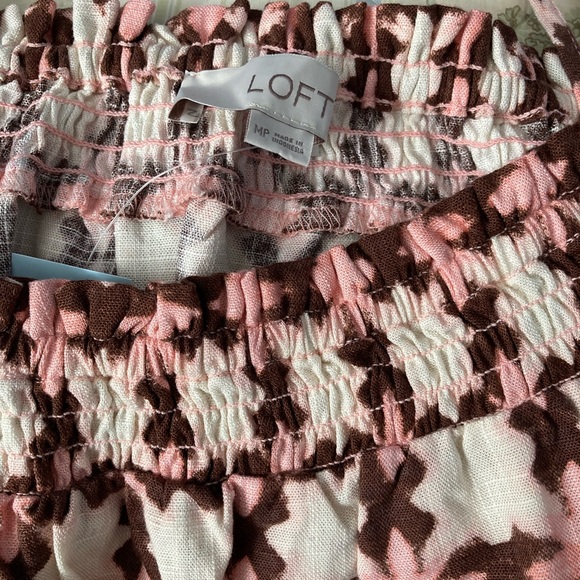 NWT szMP smocked shoulder tie top - Picture 6 of 6